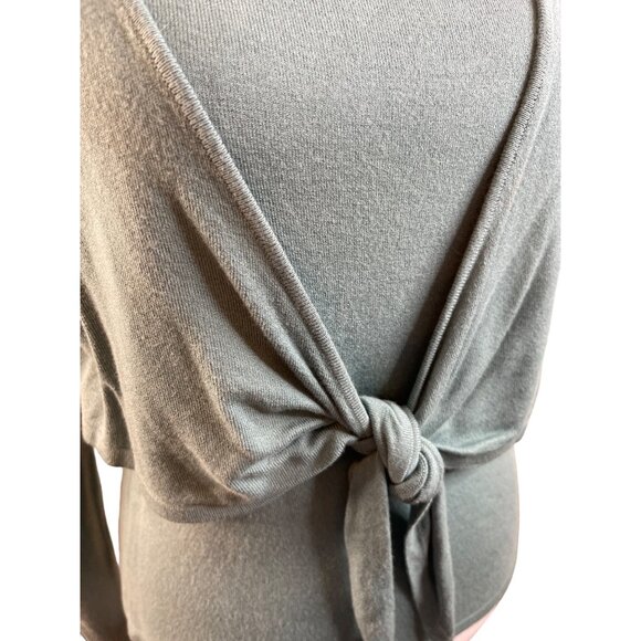 Shu Shu Faux Twin Set Teal Sweater Medium - Picture 4 of 7